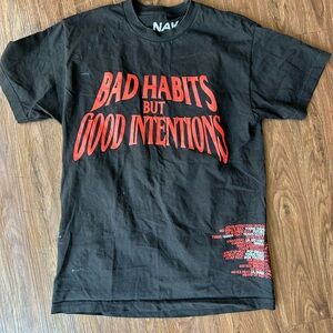 Nav x vlone bad habits tee